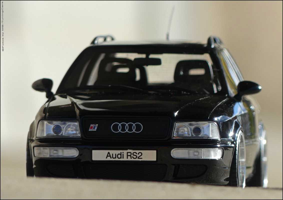 1:18 Audi 80 Avant RS2 2.2L 20V turbo Black Edition mit Porsche Alufelgen